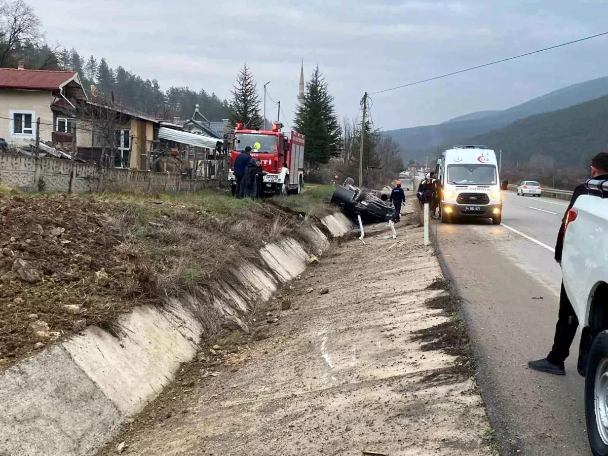 Bolu'da trafik kazası: 2 yaralı