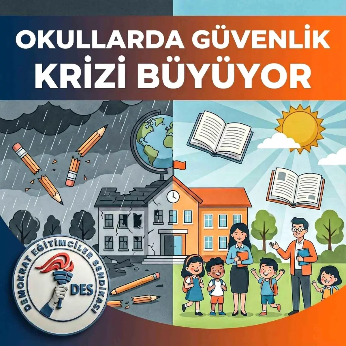 DES Genel Başkanı İshak Çelebi; 'Okullar şiddet değil, bilgi yuvasıdır'