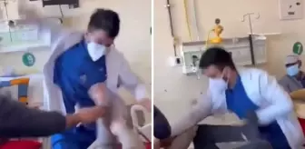 Doktor, ''bana saygı göster'' diyen hastayı sedye üzerinde defalarca yumrukladı
