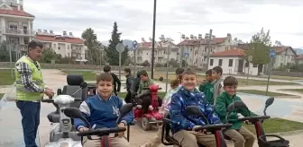 Fethiye'de Trafik Eğitim Parkı'nda uygulamalı eğitimler devam ediyor
