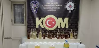 İzmir'de sahte içki operasyonunda 3 şüpheli tutuklandı
