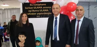 Mersin'de ilkokul öğretmenin eşinin adına yaptırdığı kütüphane açıldı