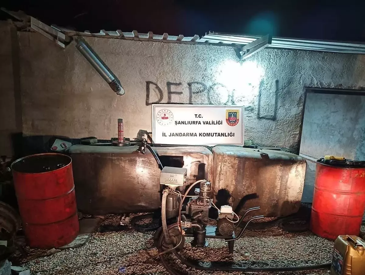 Şanlıurfa'da 1270 litre kaçak akaryakıt ele geçirildi