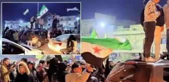 Terör örgütünün saldırıları sonrası Suriyeliler sokağa çıktı