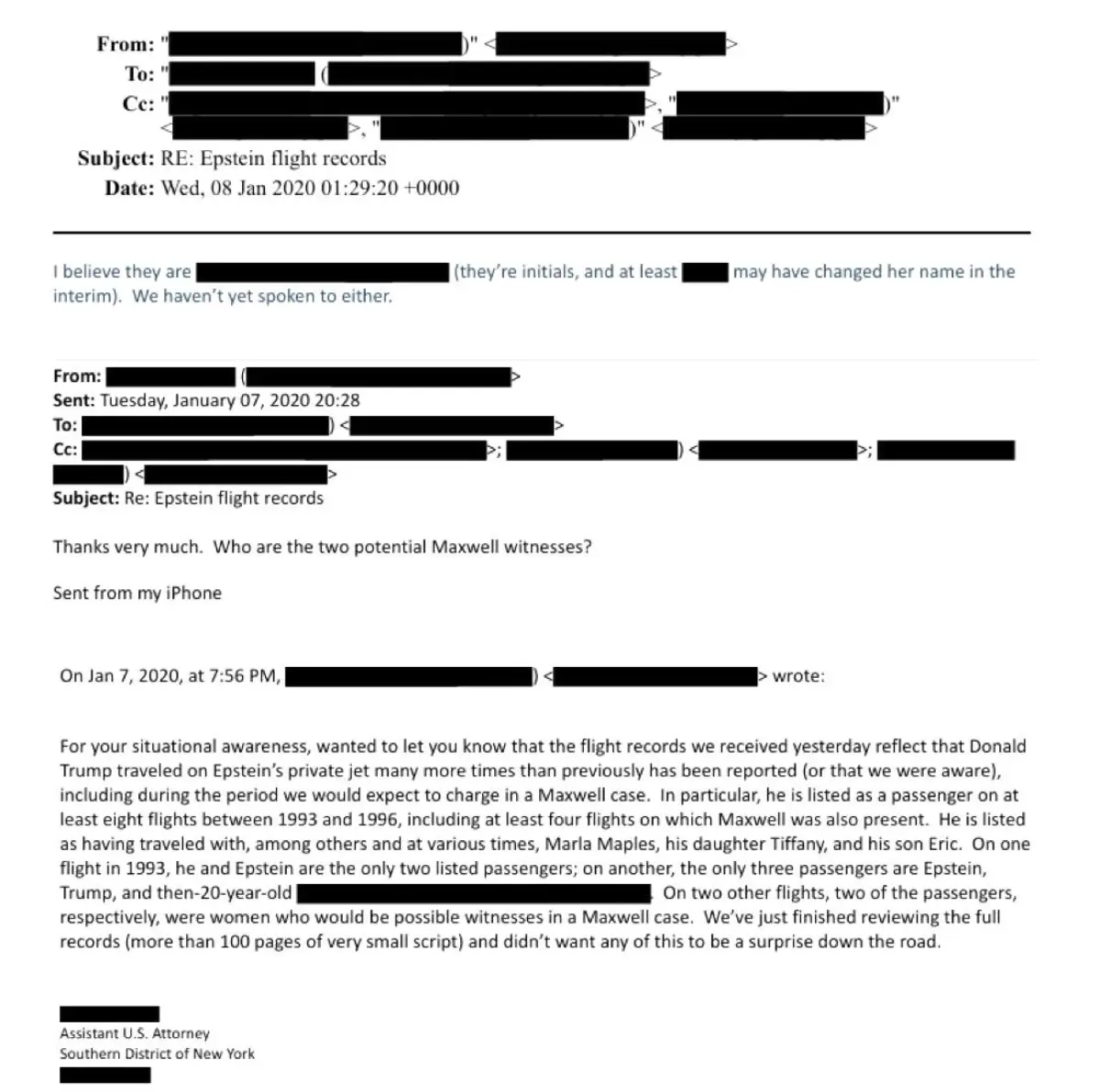 Yeni Epstein belgeleri yayınlandı: Trump, Epstein'ın özel jetinde defalarca uçmuş