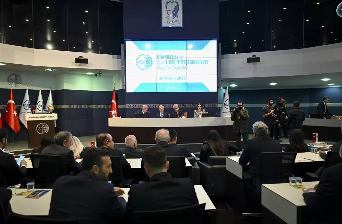 ASO Başkanı Ardıç, Odanın aralık ayı meclis toplantısında konuştu Açıklaması