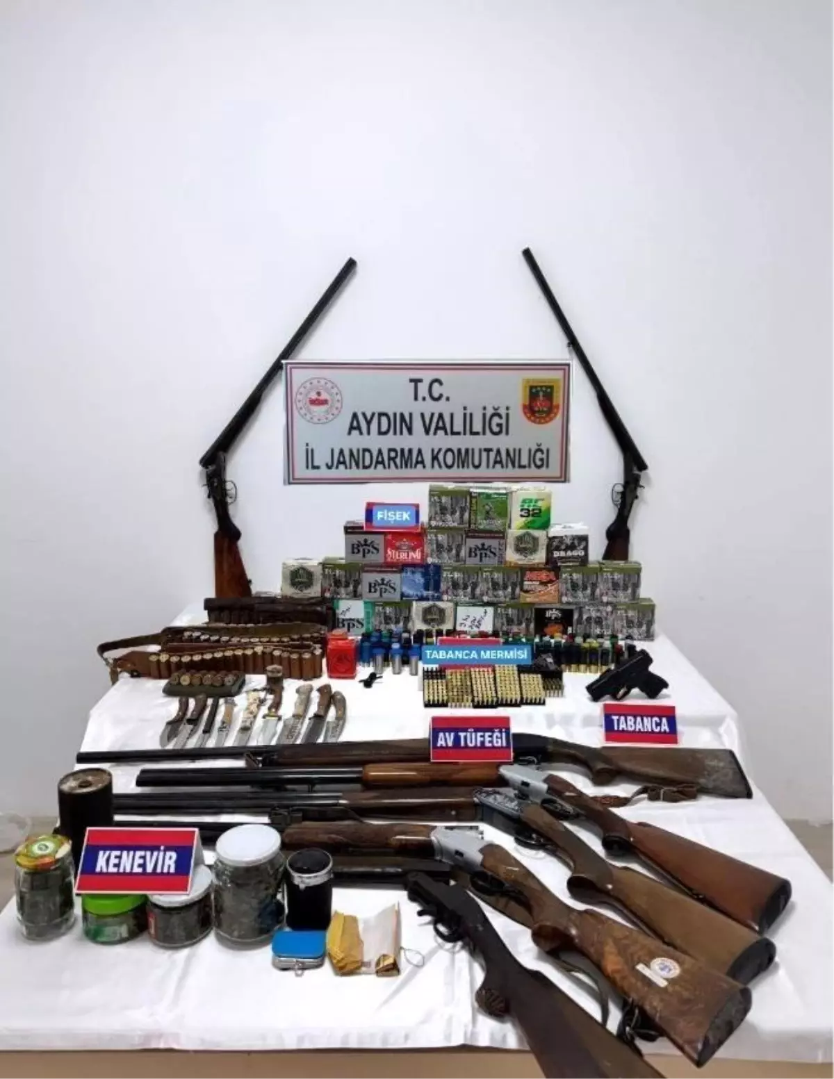 Aydın'da silah ve uyuşturucu operasyonu: 2 gözaltı