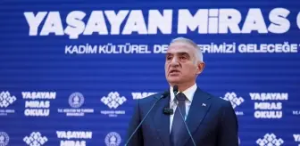 Bakan Ersoy, Yaşayan Miras Okulu Projesi Tanıtım Programı'nda konuştu Açıklaması