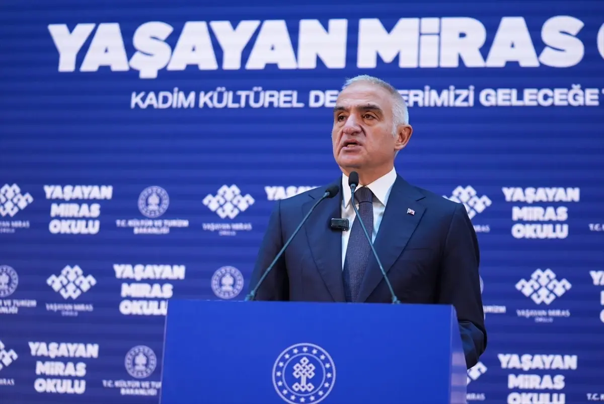 Bakan Ersoy, Yaşayan Miras Okulu Projesi Tanıtım Programı'nda konuştu Açıklaması