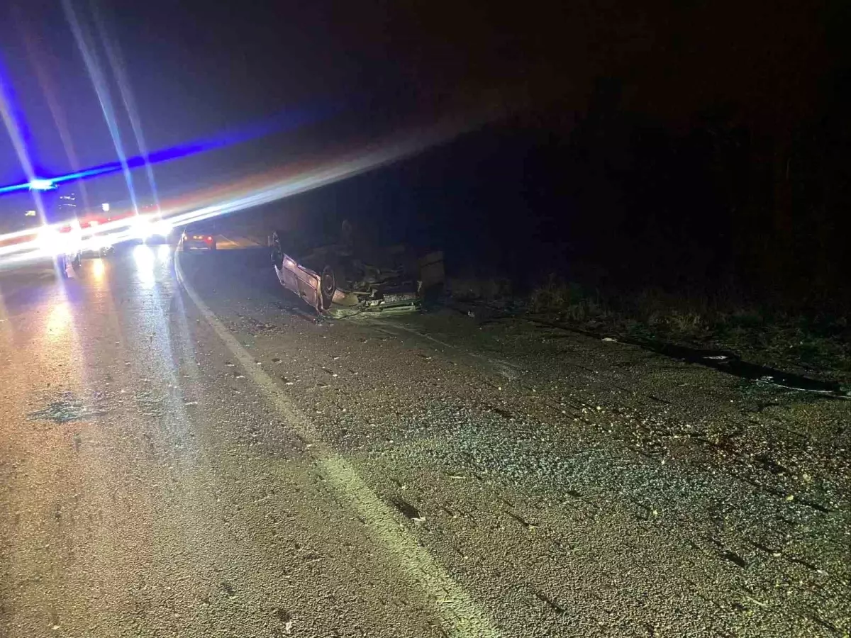 Bilecik'te kontrolden çıkan otomobil takla attı; alkollü sürücü ağır yaralandı
