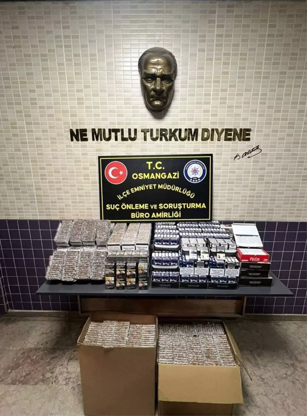 Bursa'da sigara kaçakçılığı operasyonunda 2 şüpheli yakalandı