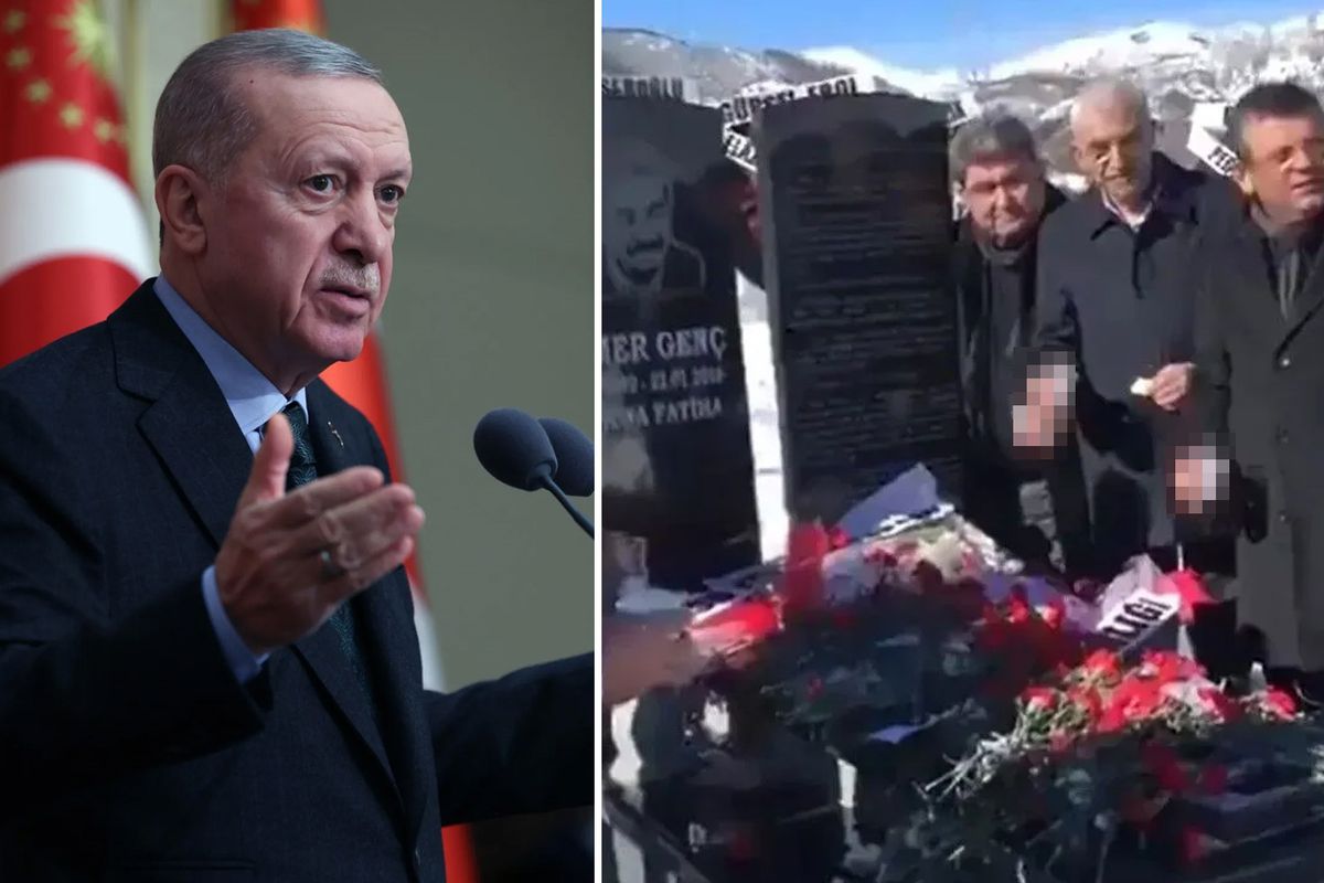 Cumhurbaşkanı Erdoğan'dan Özgür Özel'in mezar başındaki rakılı görüntülerine sert yorum