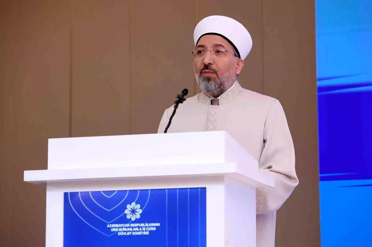 Diyanet İşleri Başkanı Arpaguş: 'Müslüman, tüm insanların hak ve özgürlüklerini mukaddes bilir'