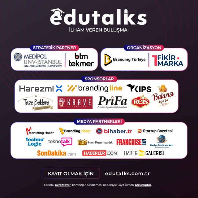 EduTalks etkinliği 25 Aralık'ta İstanbul Medipol Üniversitesi'nde