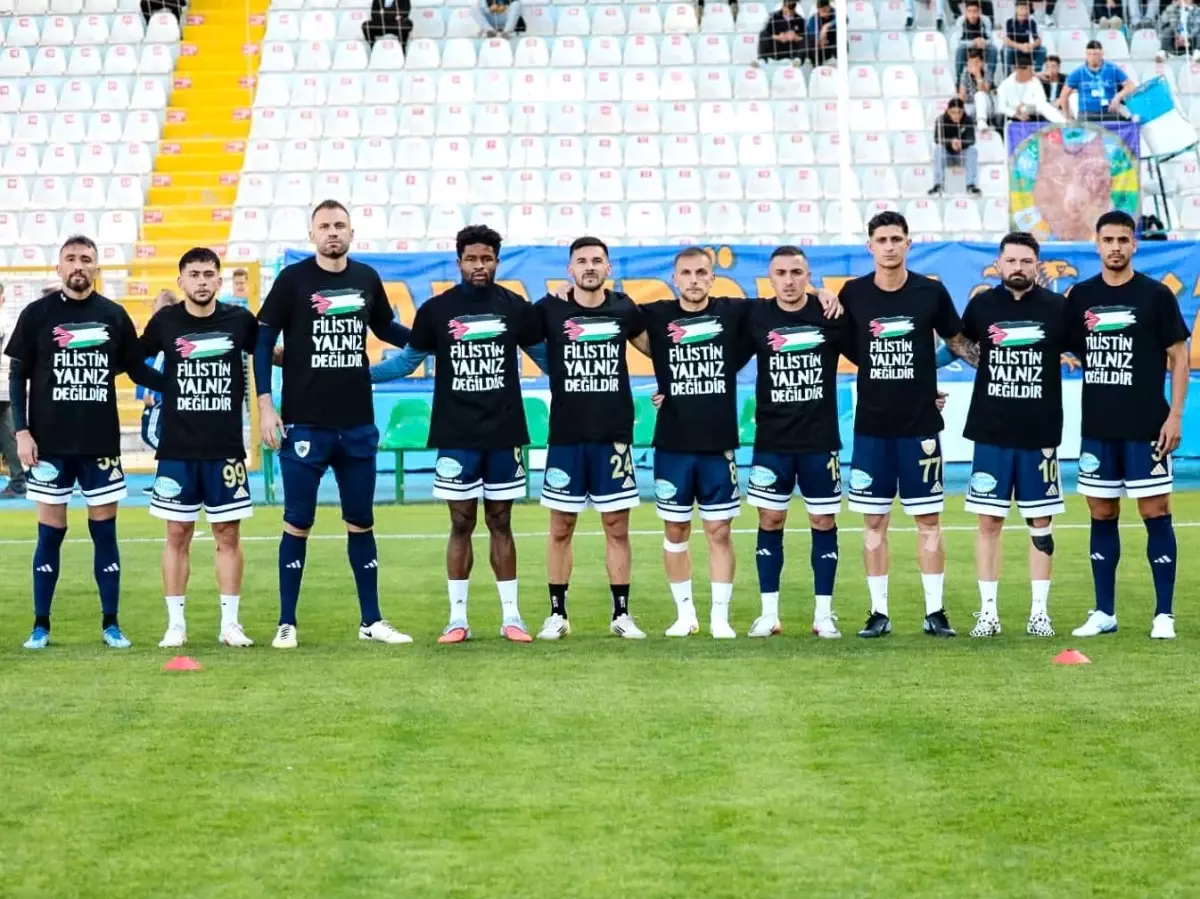 Erzurumspor'dan Filistin'e destek çağrısı