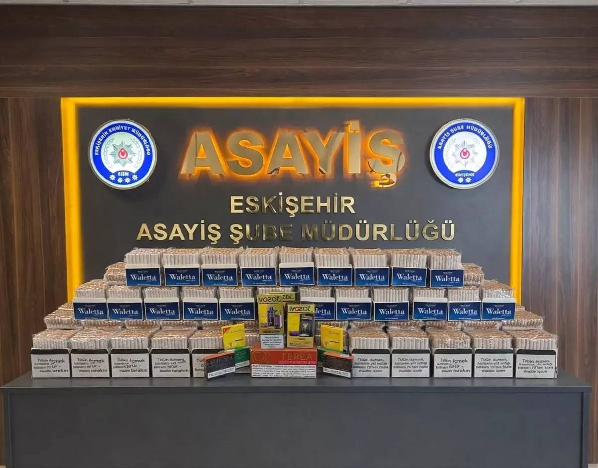 Eskişehir'de kaçakçılık operasyonunda 2 zanlı yakalandı