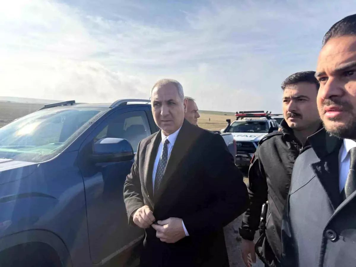 Libya'dan gelen askeri heyet uçak kazasının yaşandığı bölgede