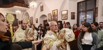 Mersin'deki Rum Ortodoks Kilisesi'nde Noel ayini yapıldı