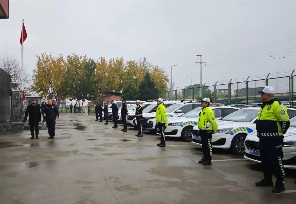 Nazilli İlçe Emniyet Müdürlüğüne tahsis edilen yeni araçlar teslim edildi