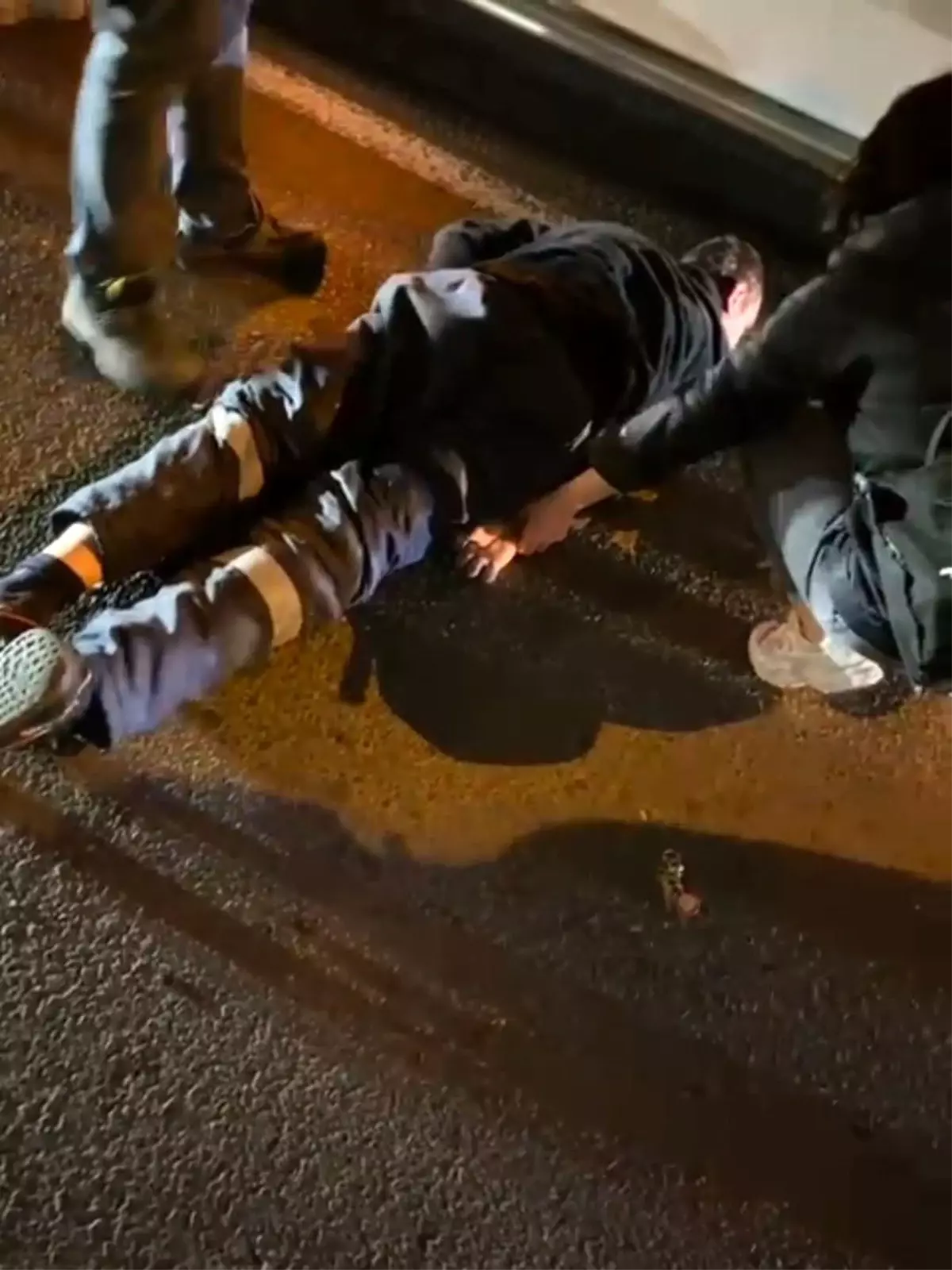 Tekirdağ'da motosikletin çarptığı yaya yaralandı