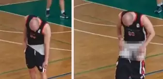 Tribünlere dönüp şortunu indirdi, salon yangın yerine döndü