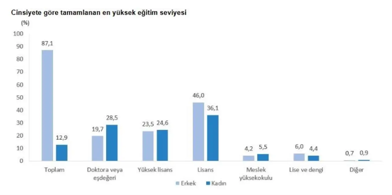 TÜİK: Teknogirişim ortaklarının yüzde 12,9'u kadın