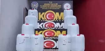 Adana'da 300 litre kaçak etil alkol ele geçirildi