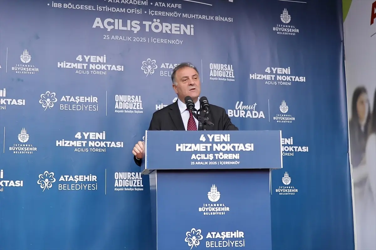 Ataşehir'de bazı hizmetlerin açılışı yapıldı