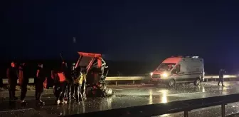 Edirne'de trafik kazasında traktörde sıkışan sürücü itfaiye ekiplerince kurtarıldı