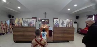 Hatay'da St. İlyas Rum Ortodoks Kilisesi'nde Noel ayini düzenlendi