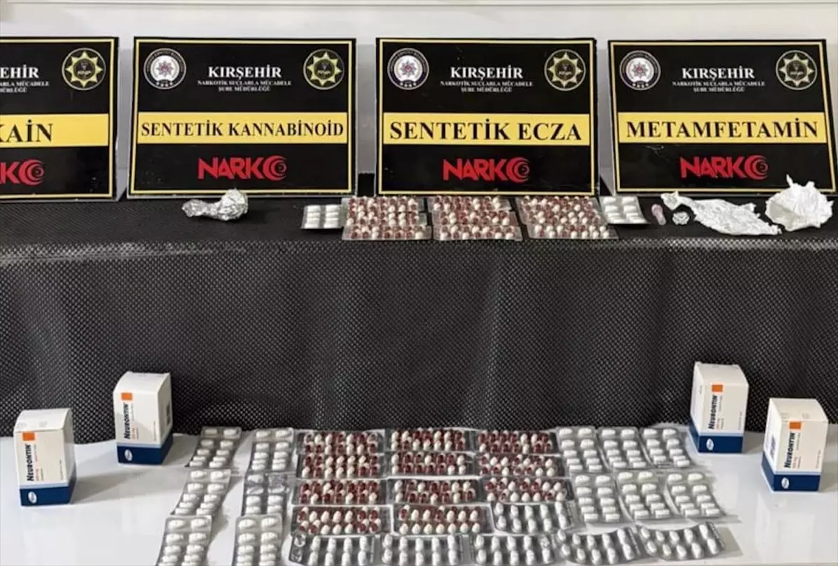 Kırşehir'de uyuşturucu operasyonunda yakalanan 3 şüpheliden biri tutuklandı