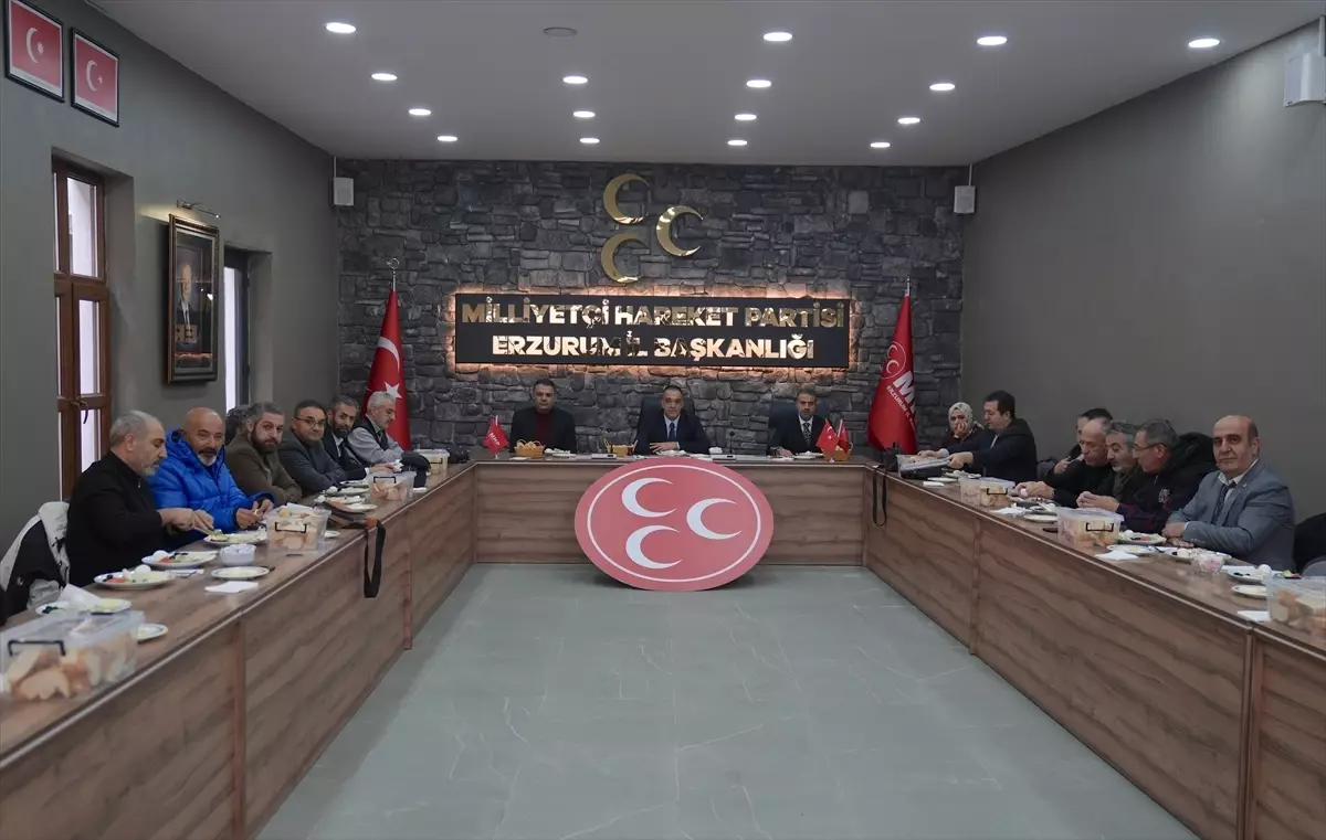 MHP Erzurum İl Başkanı Yurdagül, basın mensuplarıyla buluştu
