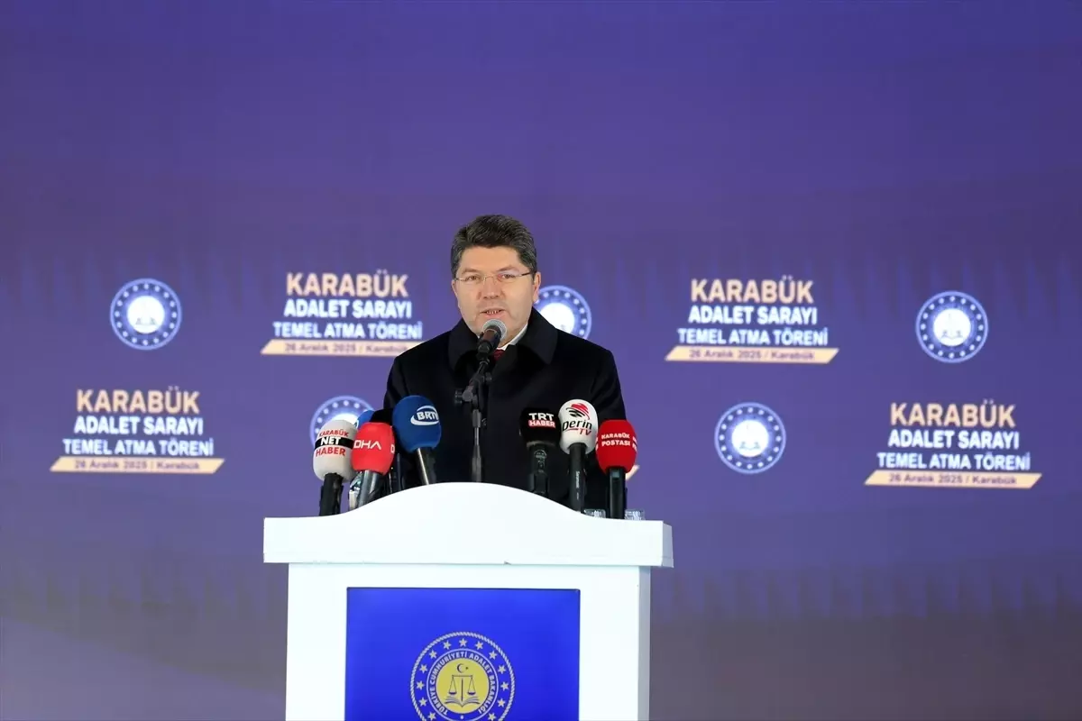 Adalet Bakanı Tunç, "Karabük Adalet Sarayı Temel Atma Töreni"nde konuştu Açıklaması