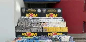 Adana'da kaçak 16 bin paket sigara ve 1500 puro ele geçirildi