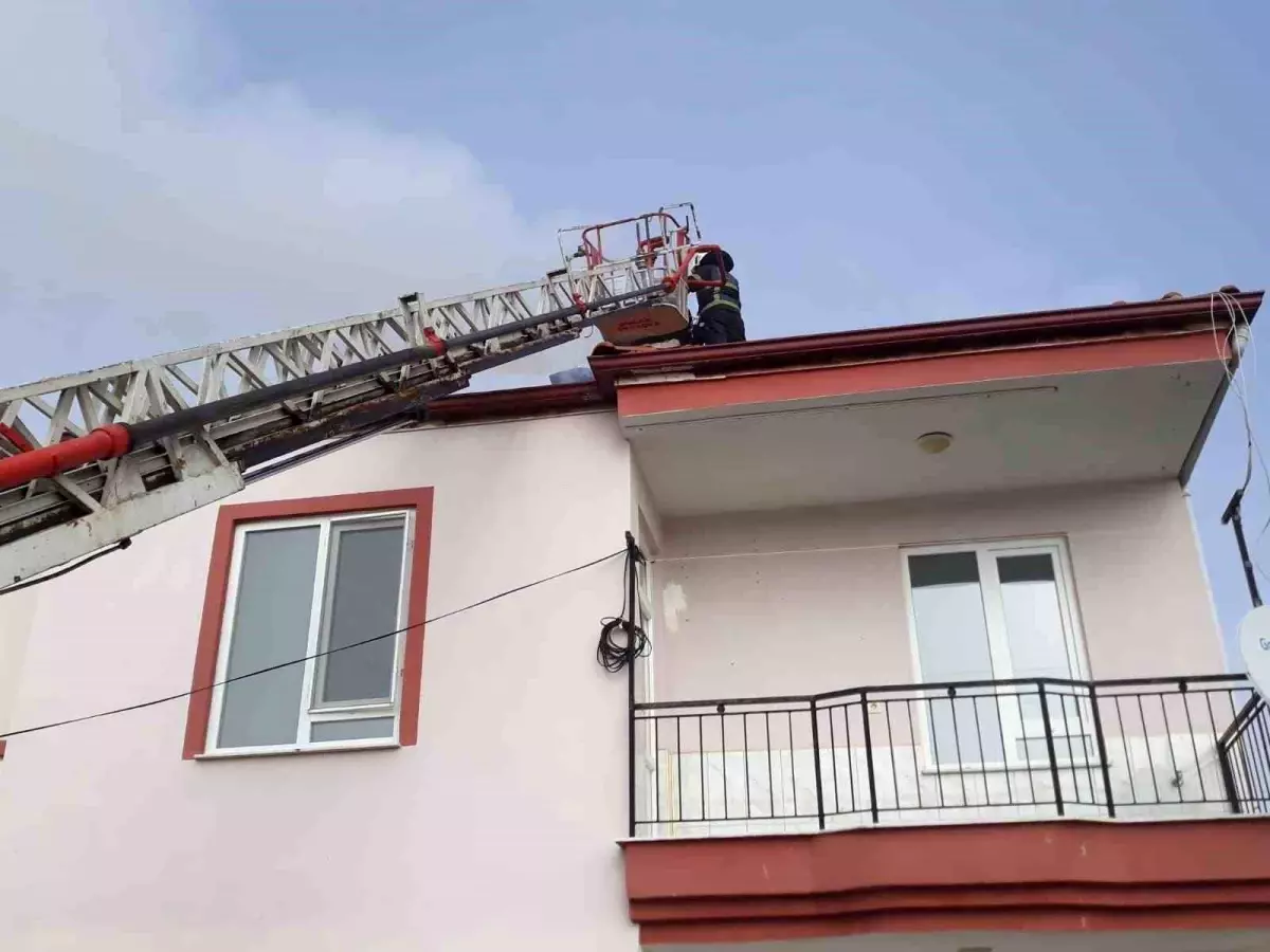 Bucak'ta bacada yangın paniği