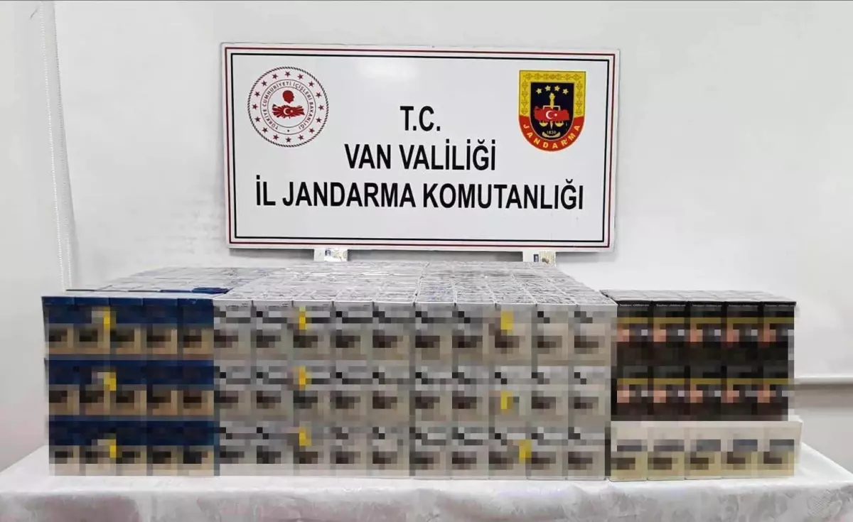 Çaldıran'da bin 230 paket kaçak sigara ele geçirildi