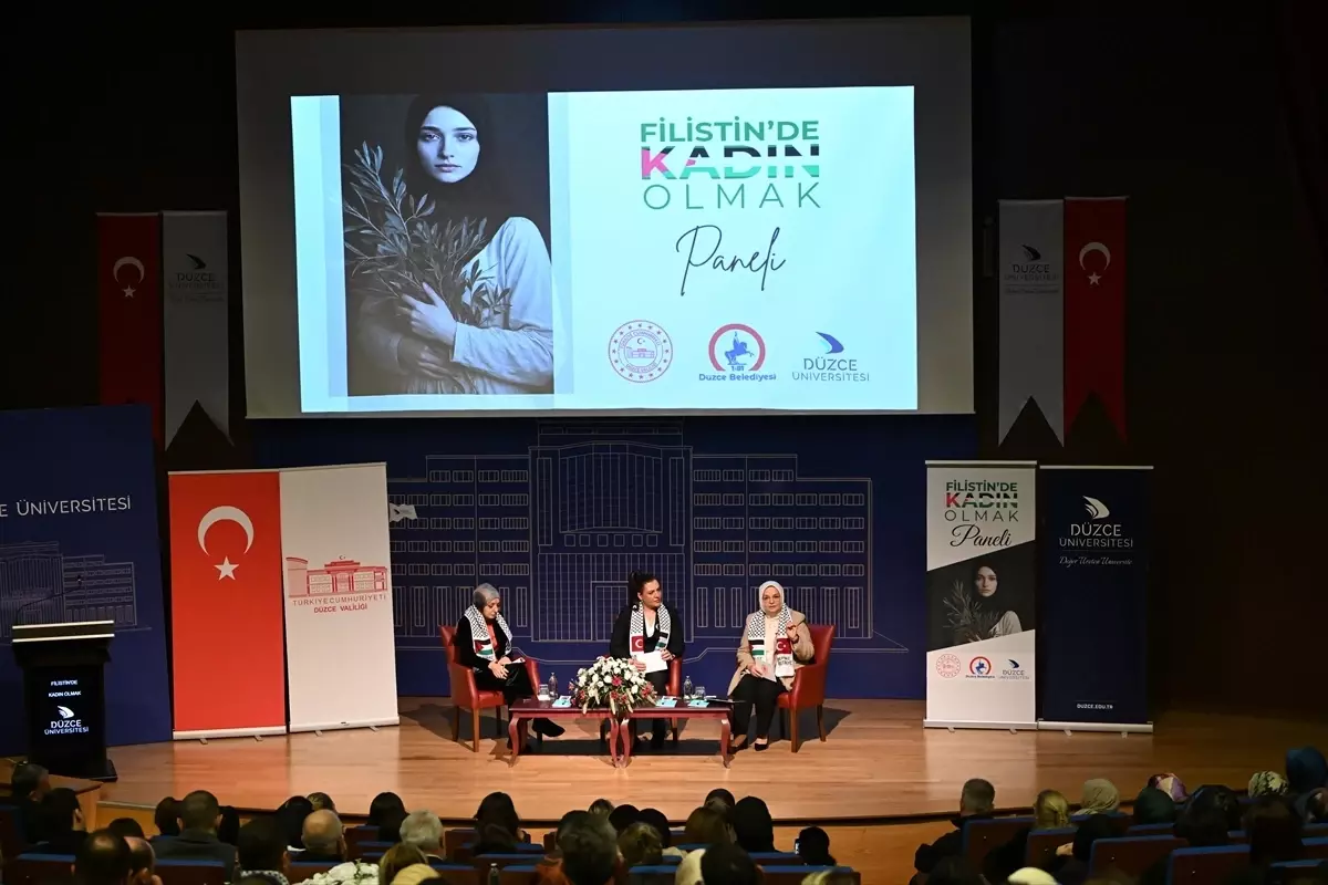 Düzce'de 'Filistin'de Kadın Olmak' paneli düzenlendi