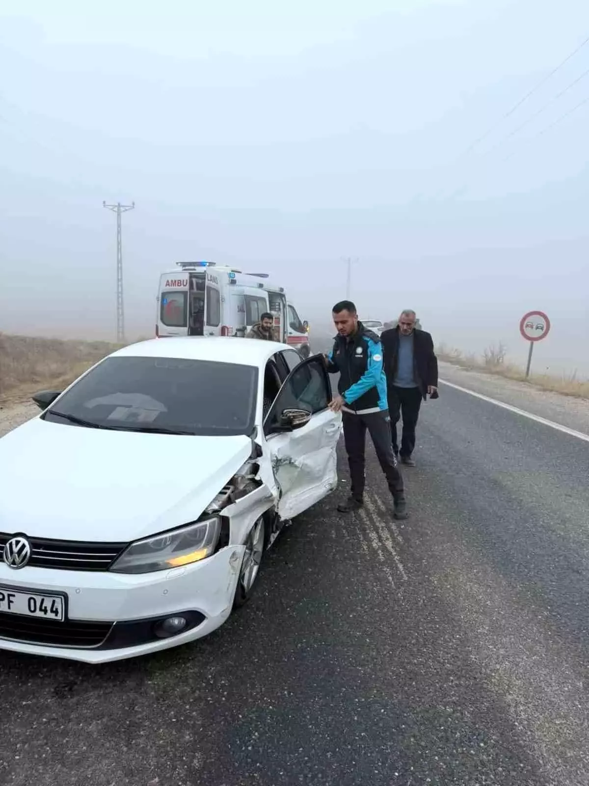 Elazığ'da sis kazaya neden oldu: 1 yaralı