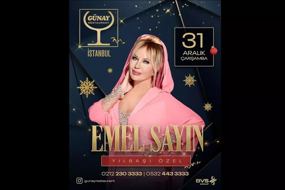 Emel Sayın ve Kubat yılbaşı gecesi Günay Restaurant İstanbul'da!