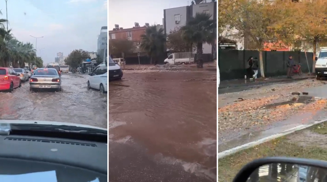 The drinking water pipe burst: 3 neighborhoods turned into a lake, the road collapsed