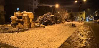 Karabük'ün yüksek kesimlerinde kar yağışı etkili oluyor