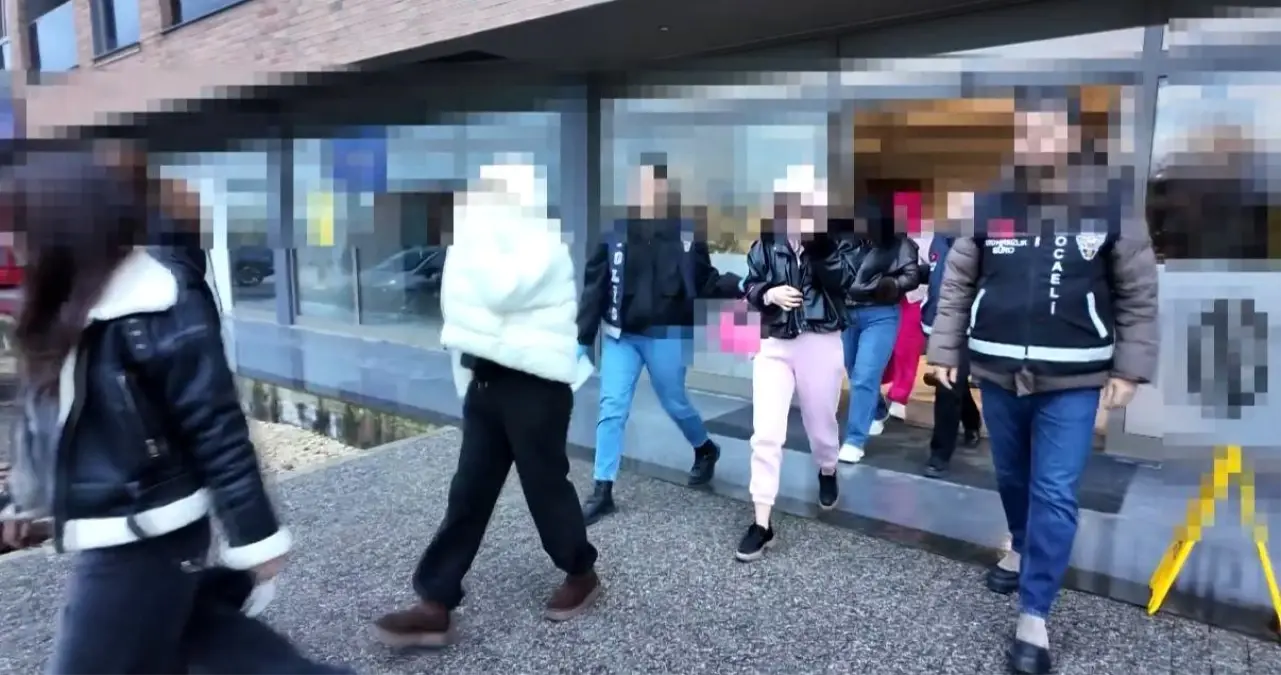 Kocaeli merkezli fuhuş operasyonunda 12 kişi gözaltına alındı, 14 kadın kurtarıldı