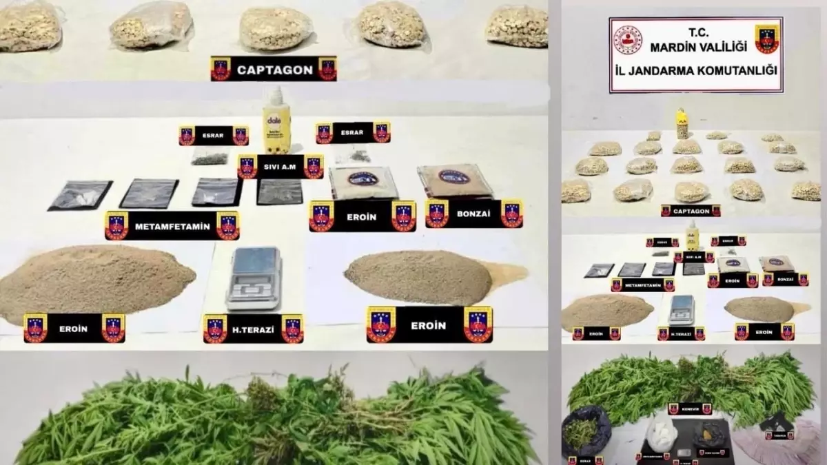 Mardin'de uyuşturucu operasyonunda 5 şüpheli tutuklandı