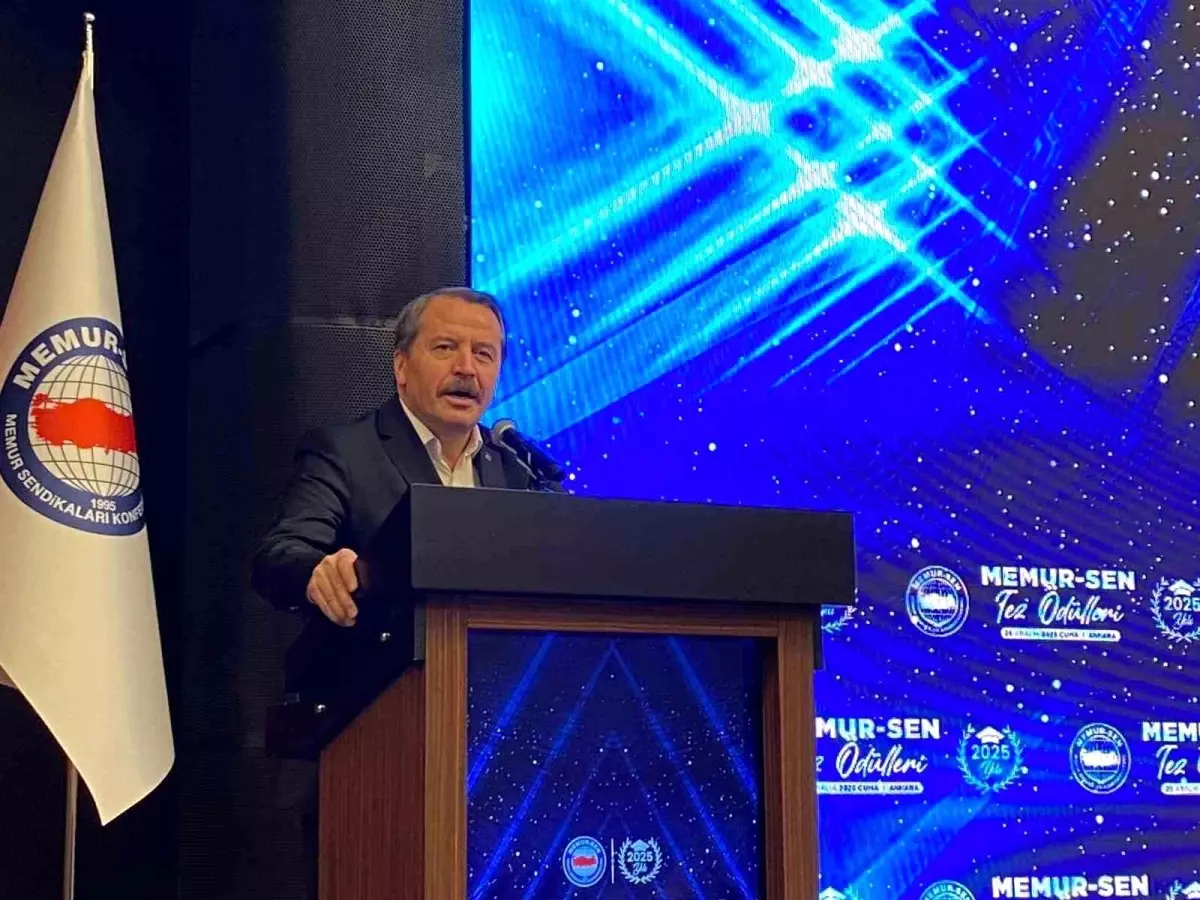 Memur-Sen'den memurların sorunlarına dikkat çekilmesi amacıyla 5. Tez Ödül Töreni