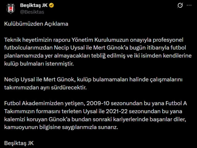 Mert Günok ve Necip Uysal neden kadro dışı kaldı?
