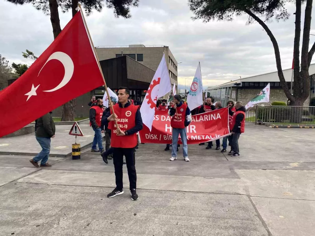 Prysmian işçileri Mudanya'da yürüdü