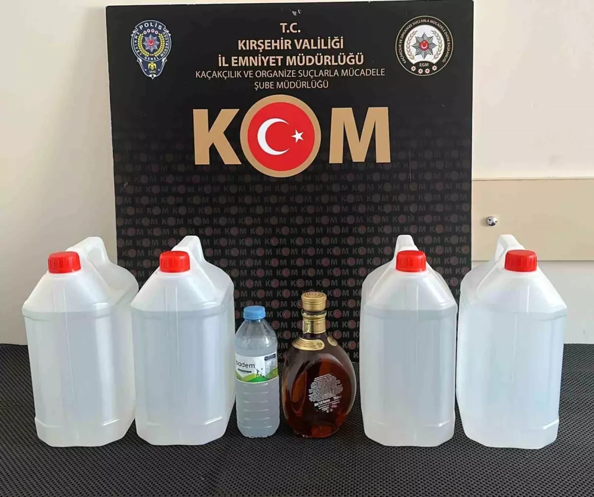 Yılbaşı öncesi kaçak alkol operasyonu: 20 litre etil alkol ele geçirildi