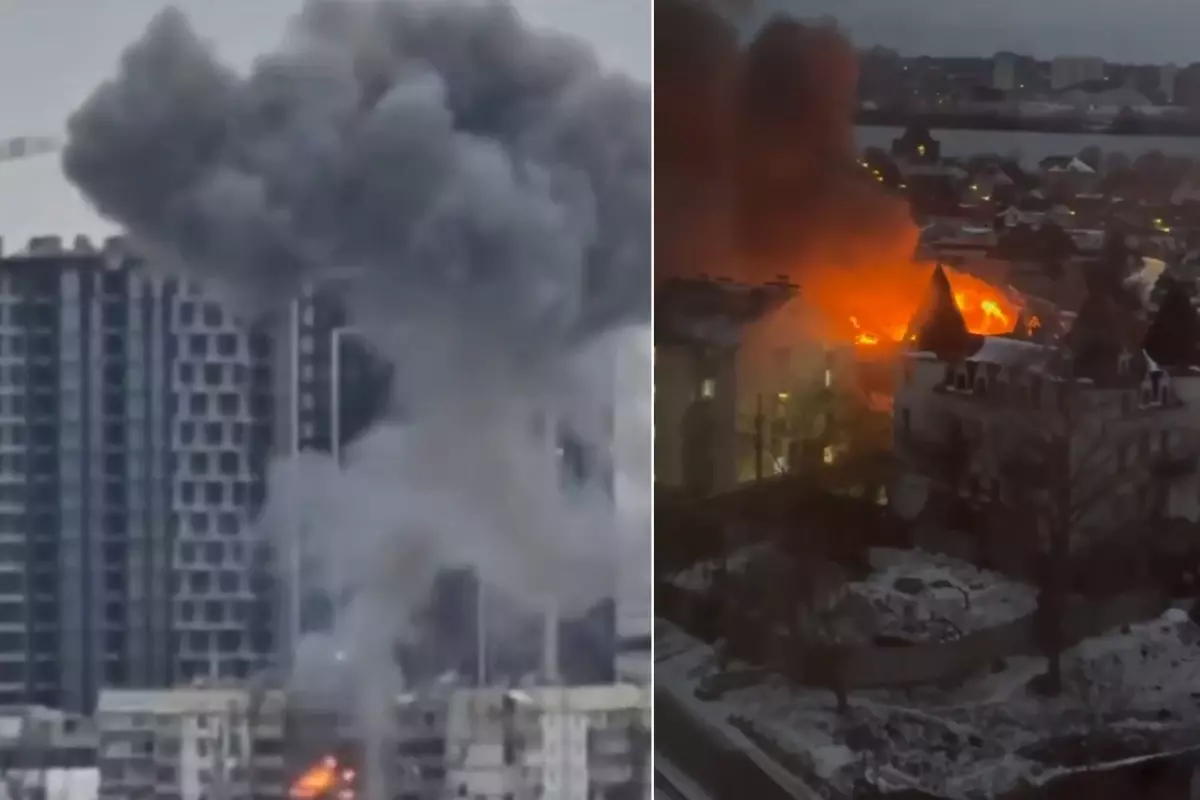 30 bin dolarlık kabus! Kiev'e 500 atış yapıldı, her noktadan alevler yükseliyor