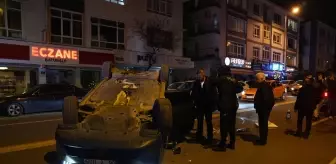 Ankara'da 3 aracın karıştığı trafik kazasında 1 kişi yaralandı