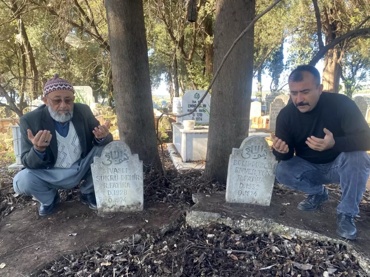 Antalya'da 50 yıl önce hayatını kaybeden iki tarım işçisinin mezarları sahiplerini bekliyor